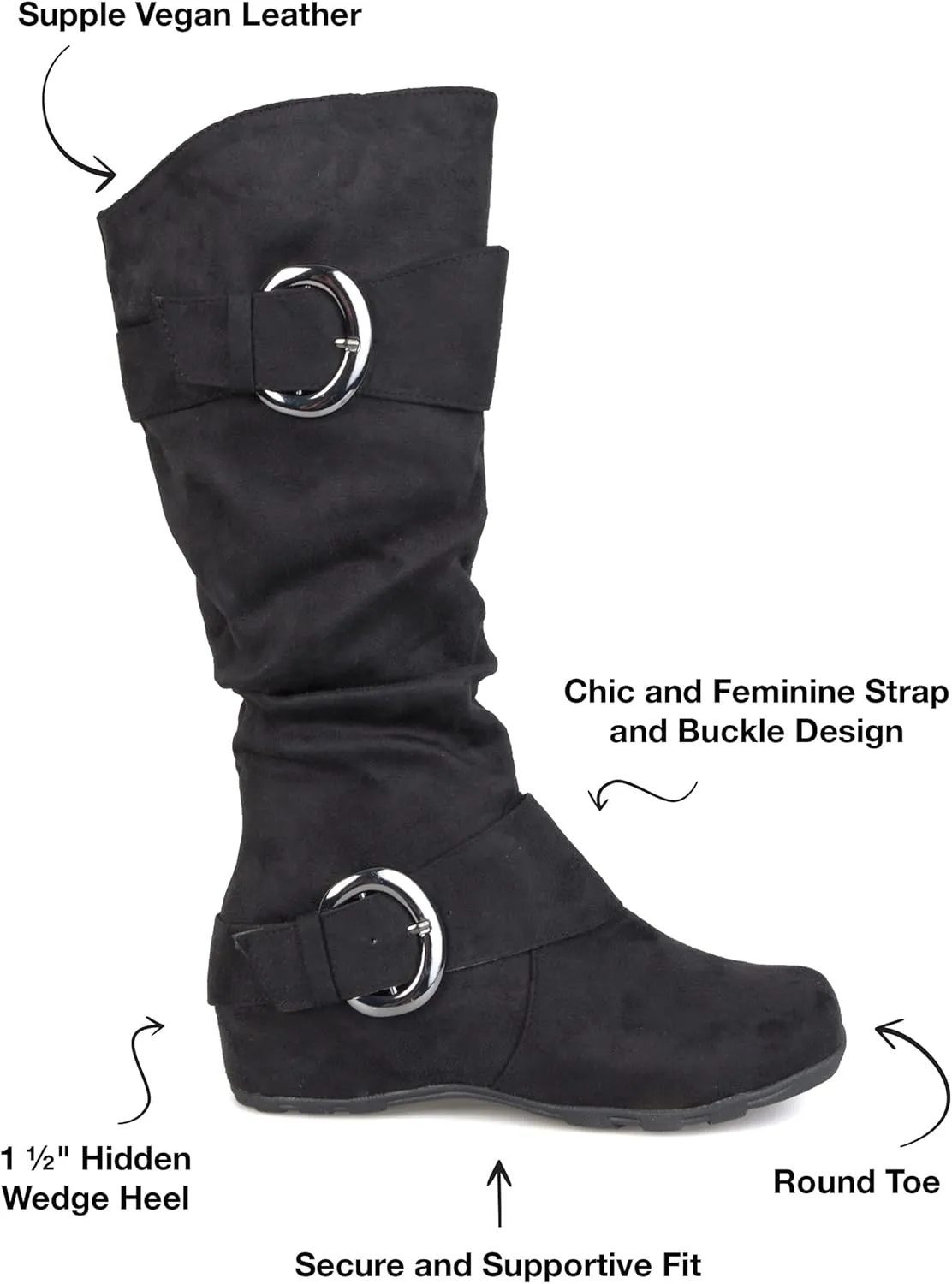 Journee Women's Extra Wide Calf Jester-01 Boots
