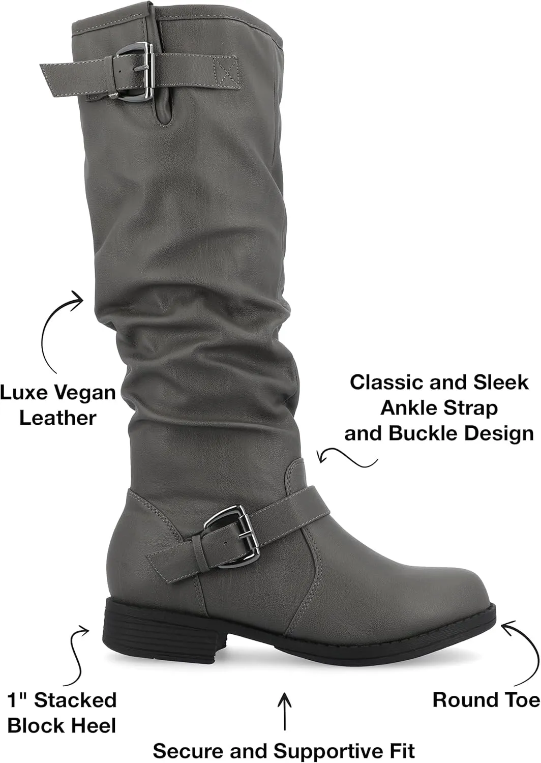 Journee Women's Extra Wide Calf Stormy Boots