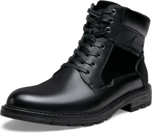 Jousen Mens Boots Casual Leather Boots for Men Chukka Fashion Men's Dress Boots
