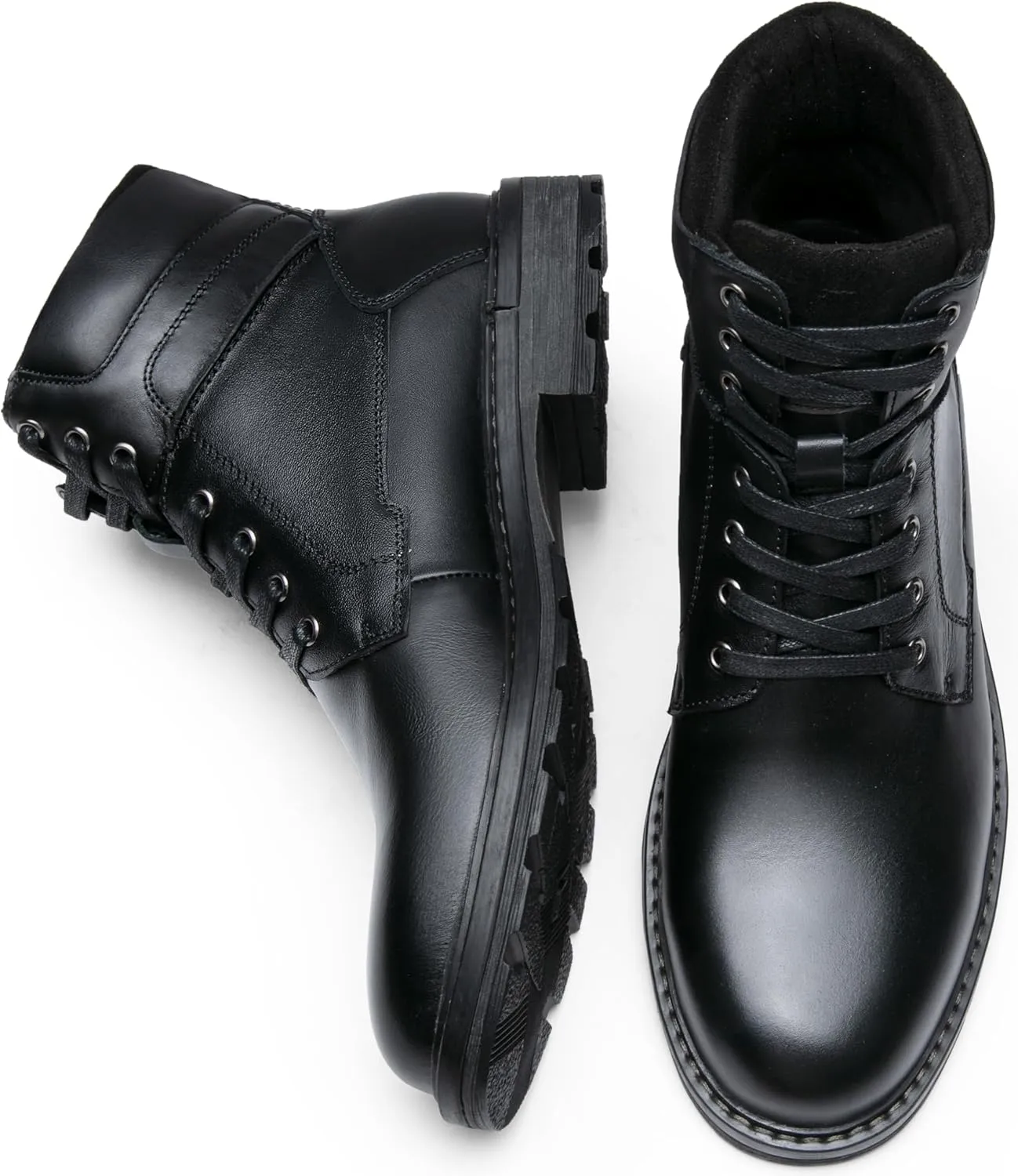 Jousen Mens Boots Casual Leather Boots for Men Chukka Fashion Men's Dress Boots