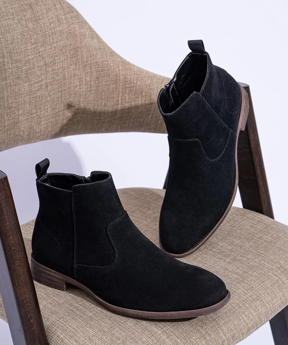 Jousen Men's Chelsea Boots Lightweight Casual Chukka Ankle Boots Classic Elastic Dress Boots For Men