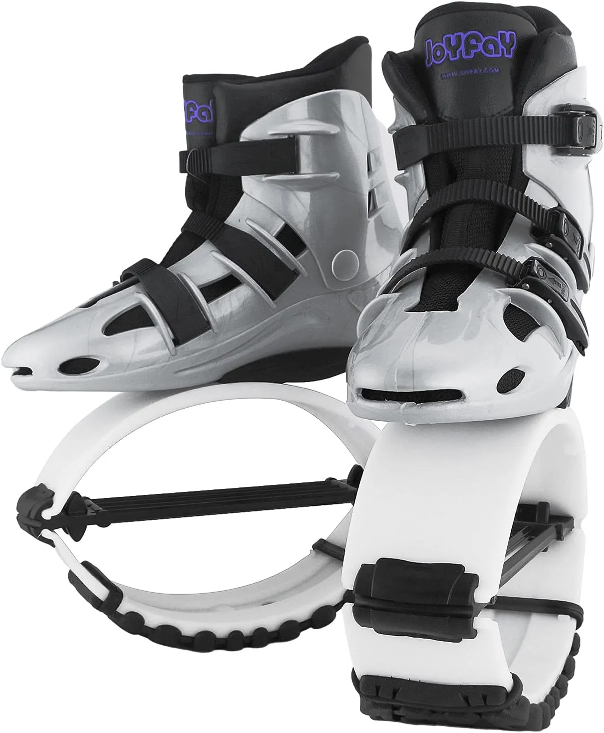 Joyfay Jumping Shoes - Jump Shoes for Athletes and Heavier Users -Professional Fitness Bounce Shoes for Women and Men -Special Edition Jump Boots with 4 pcs Tension Springs