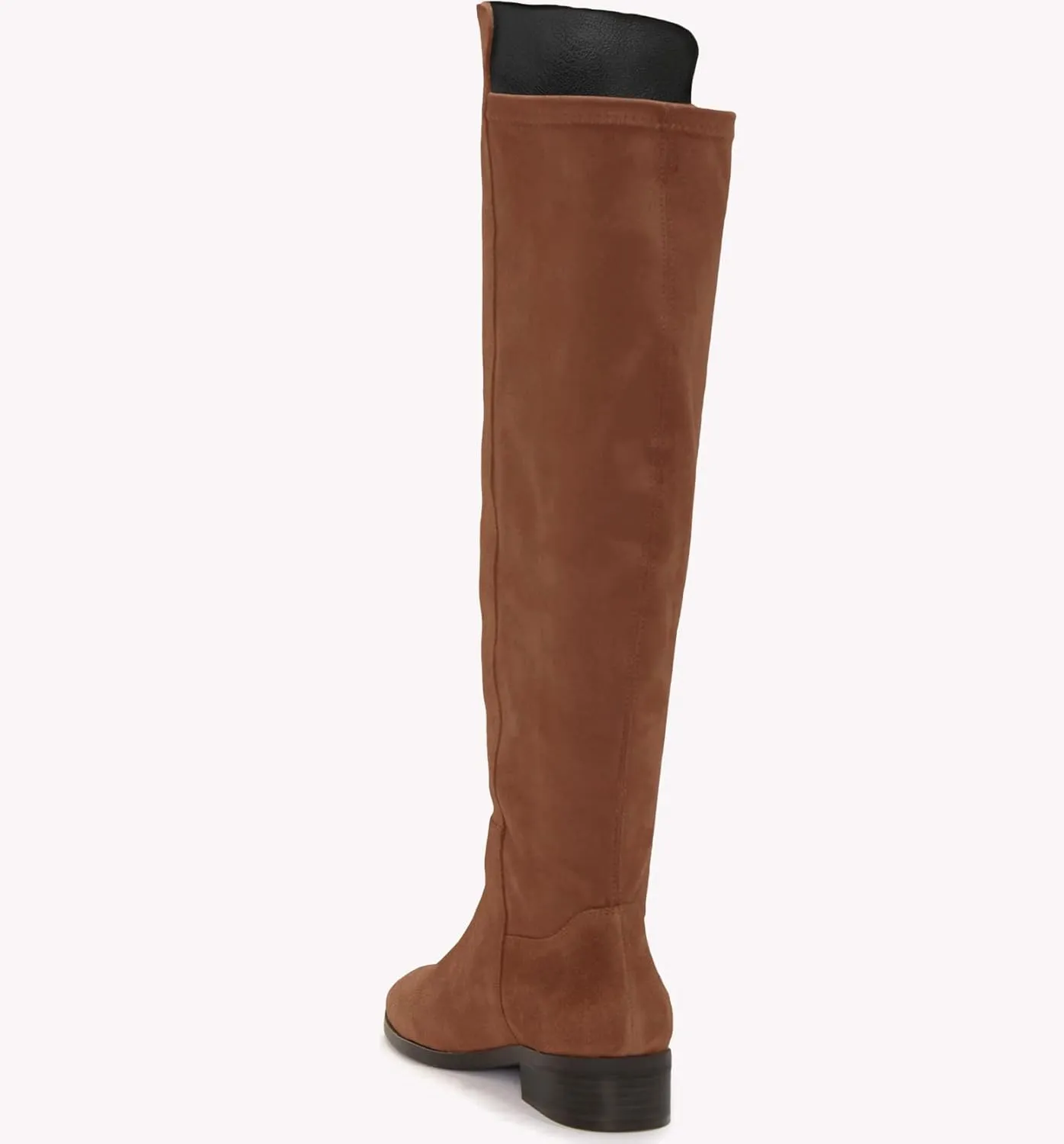 Juliet Holy Womens Knee High Boots Round Toe Chunky Block Heels Suede Fashion Winter Booties
