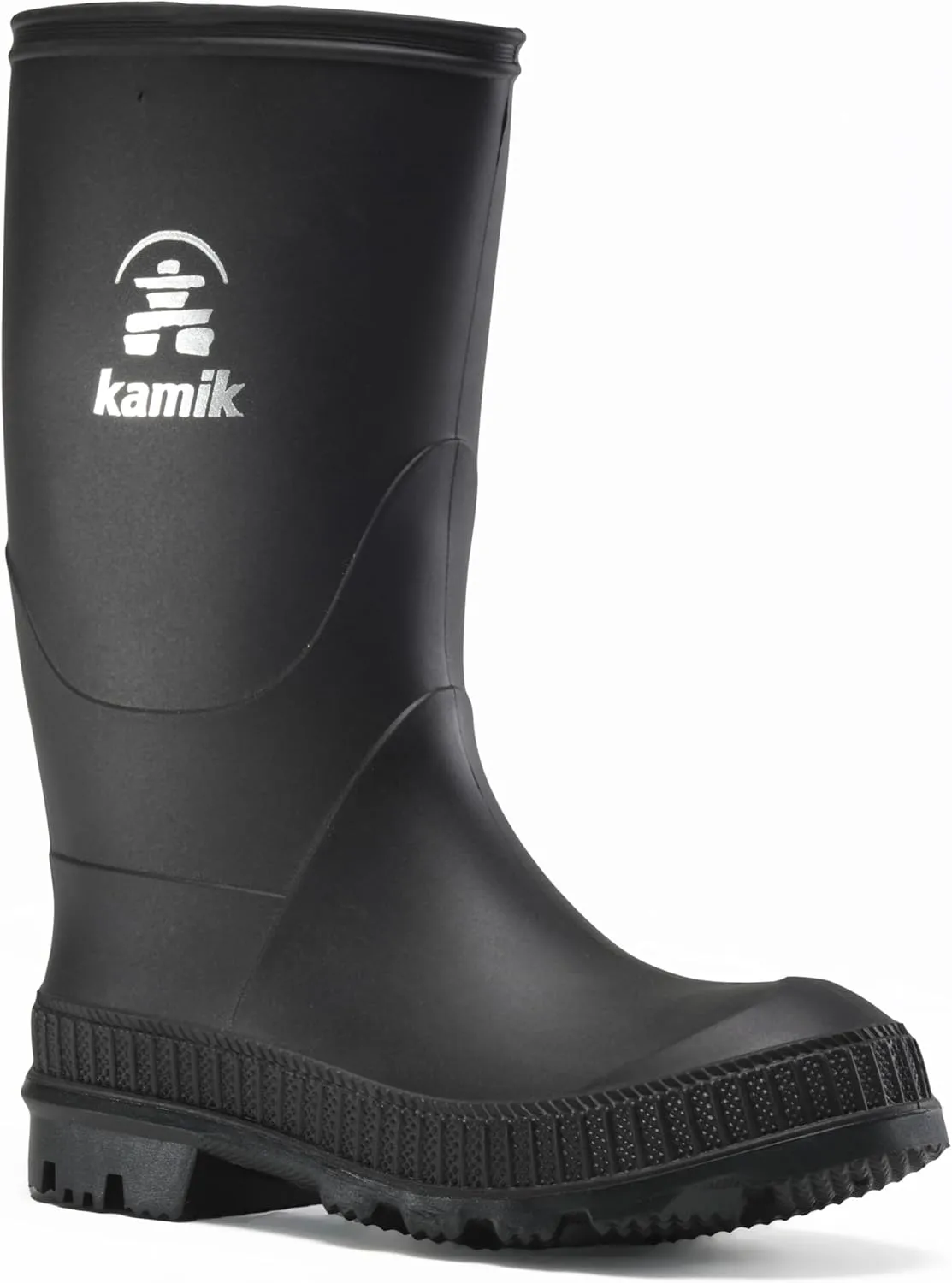 Kamik Kids Stomp Waterproof Rain Boots,Olive,