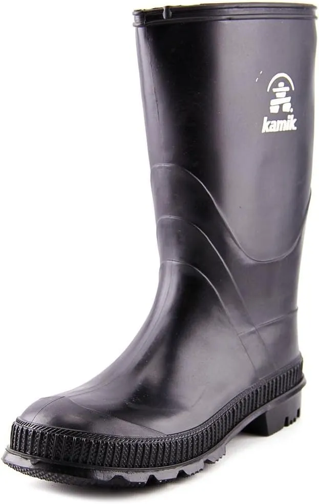 Kamik Kids Stomp Waterproof Rain Boots,Olive,