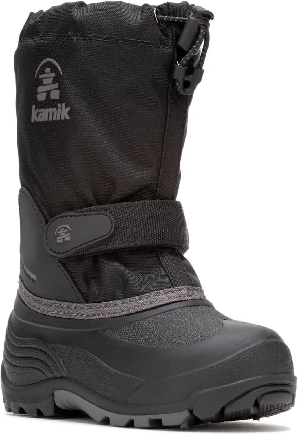 Kamik Kids Waterbug 5, Waterproof Winter Boots,Dark Olive,
