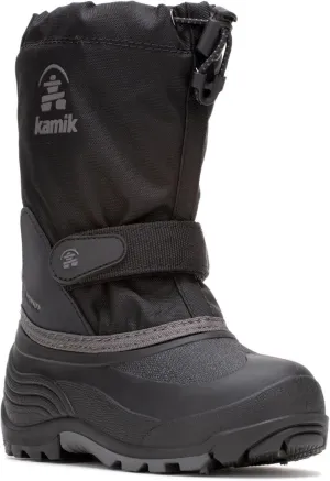 Kamik Kids Waterbug 5, Waterproof Winter Boots,Dark Olive,