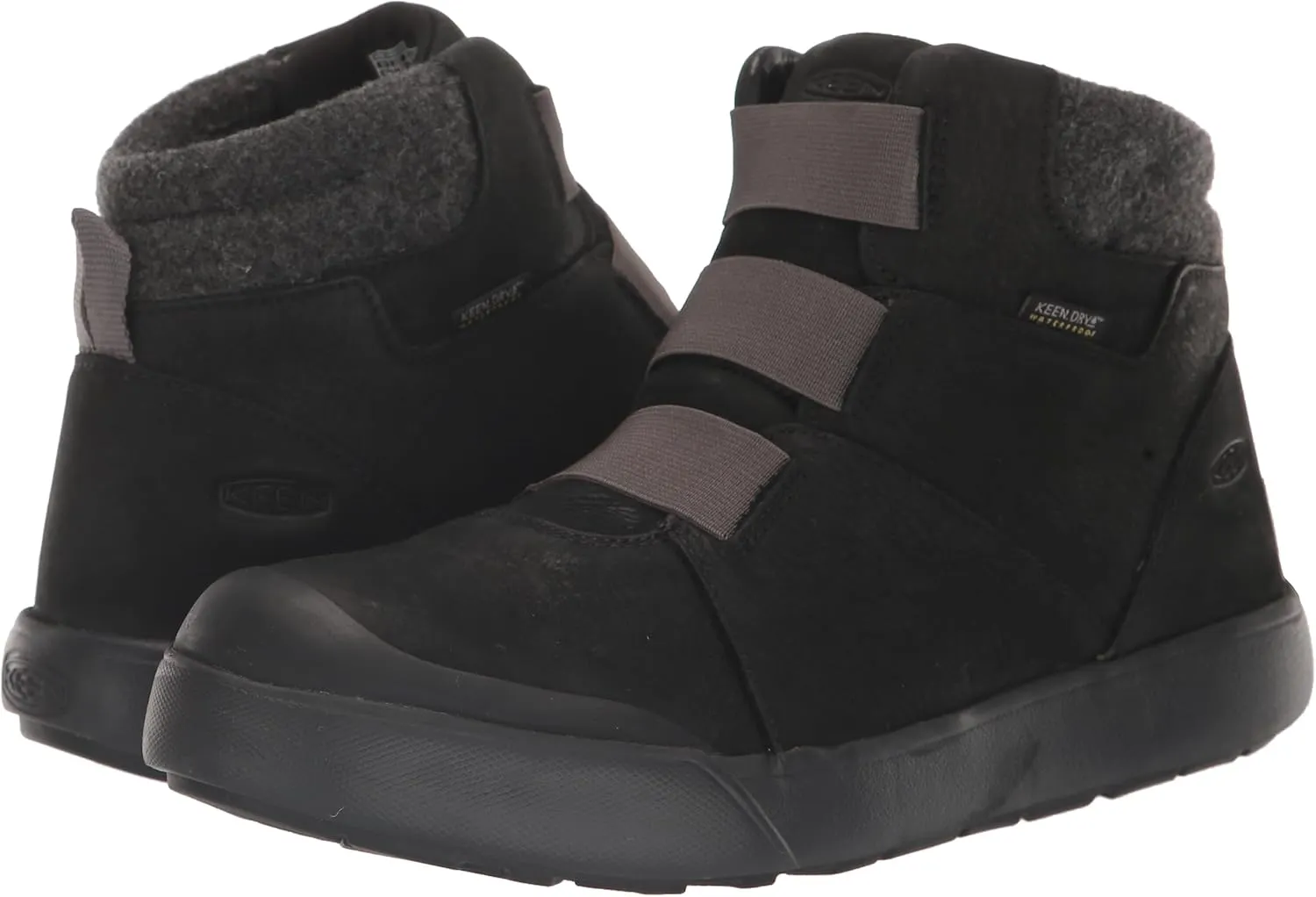 KEEN Women's Elle Winter Mid Height Insulated Waterproof Pull on Ankle Boots