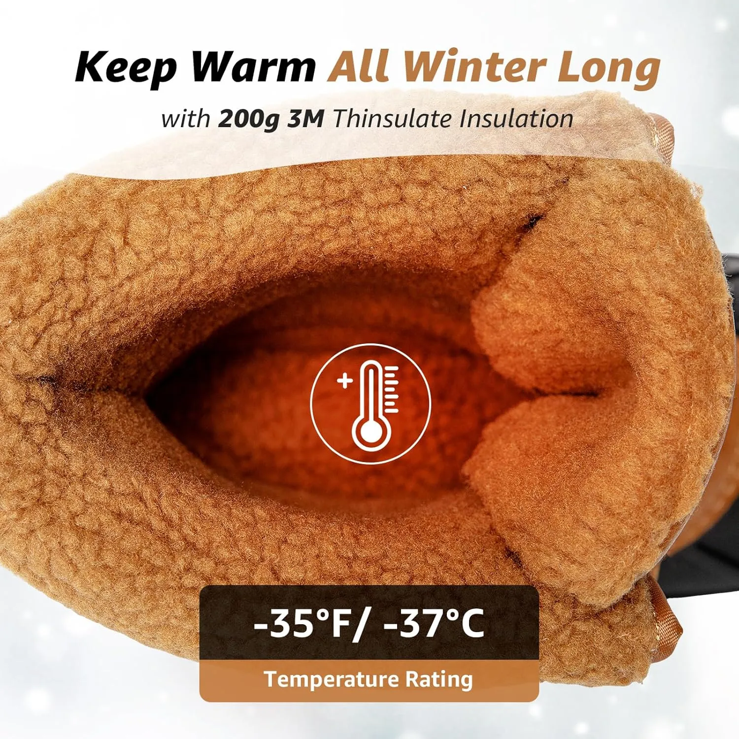 Kelway Snow Boots for Women Waterproof Insulated Warm Winter Shoes with Non-Slip Soles for Hiking Walking Camping