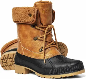 Kelway Snow Boots for Women Waterproof Insulated Warm Winter Shoes with Non-Slip Soles for Hiking Walking Camping