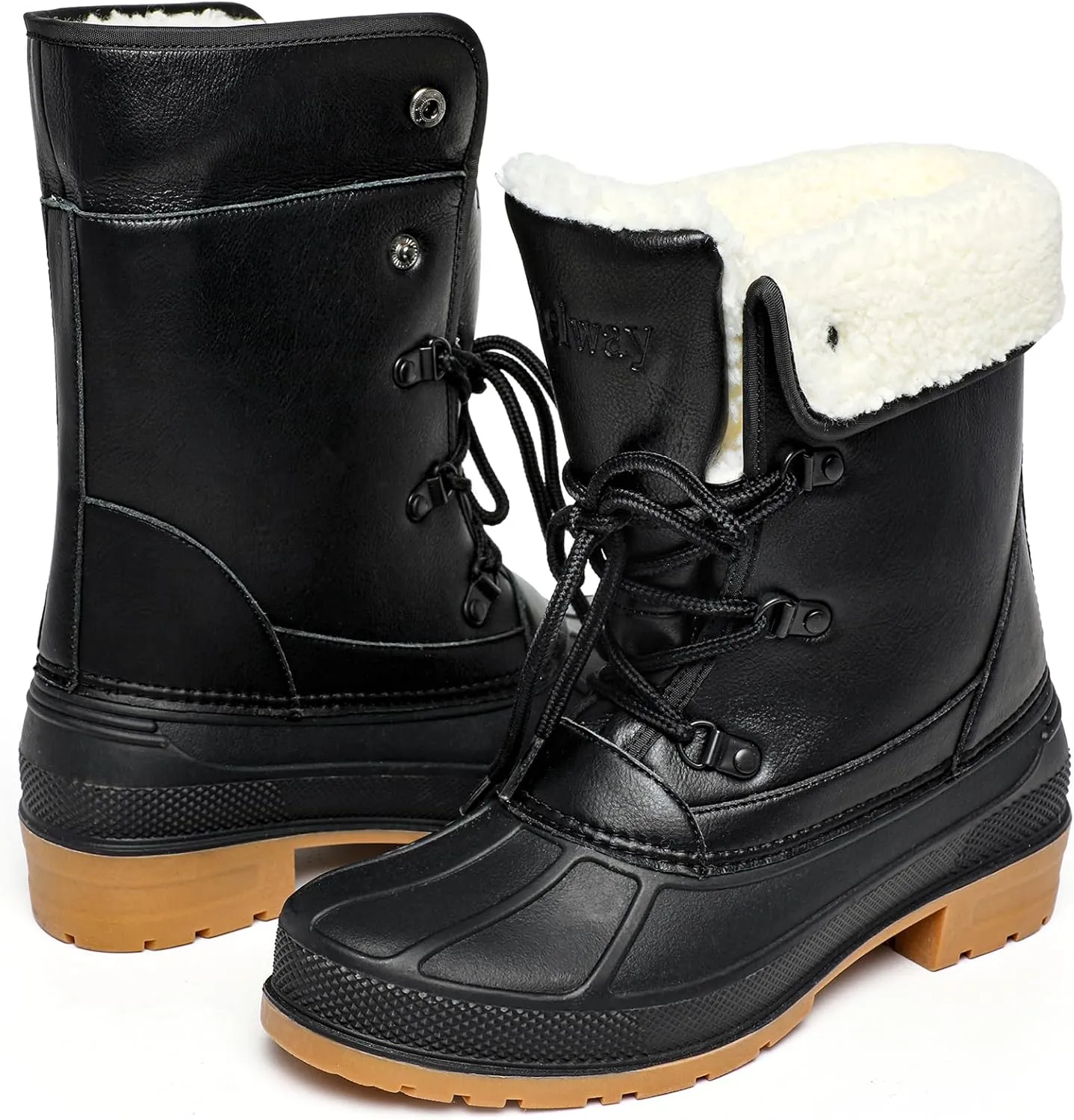 Kelway Snow Boots for Women Waterproof Insulated Warm Winter Shoes with Non-Slip Soles for Hiking Walking Camping