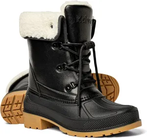 Kelway Snow Boots for Women Waterproof Insulated Warm Winter Shoes with Non-Slip Soles for Hiking Walking Camping