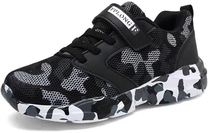 Kid's Boy Girl Lightweight Camouflage Sport Shoes for Walking Running Hiking