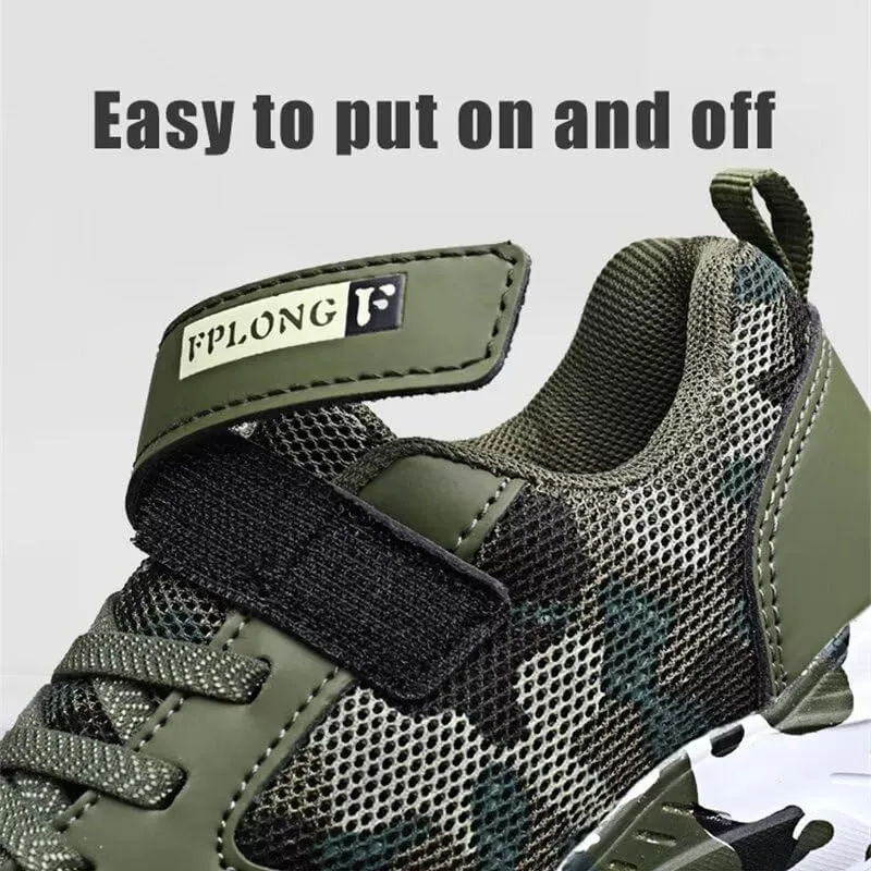 Kid's Boy Girl Lightweight Camouflage Sport Shoes for Walking Running Hiking
