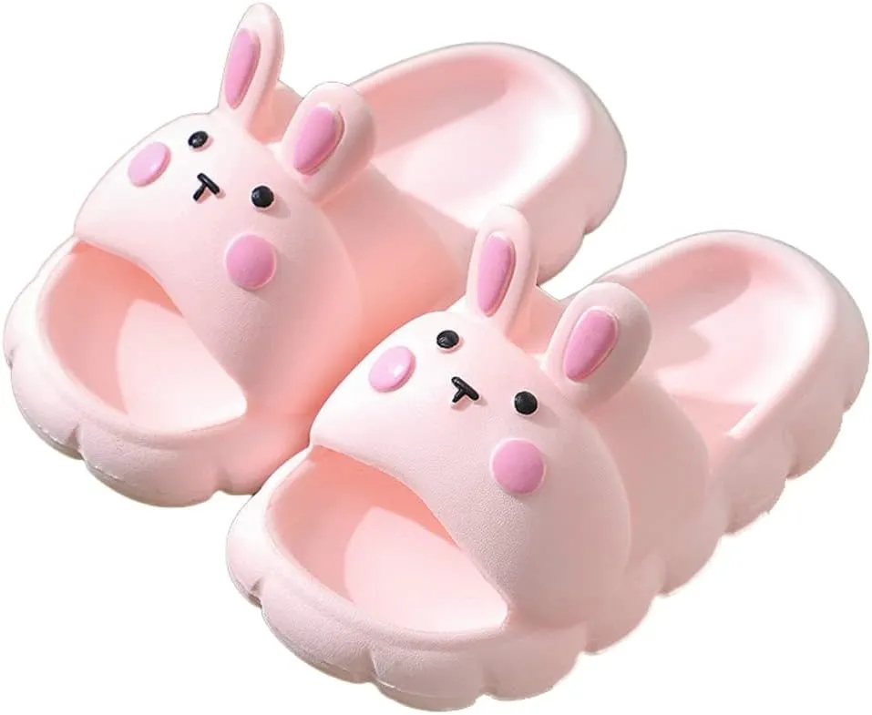Kids Cloud Sandals Girls Cute Rabbit Slippers Indoor Outdoor Non Slip Cloud Slides Funny Bathroom Pillow Slipper