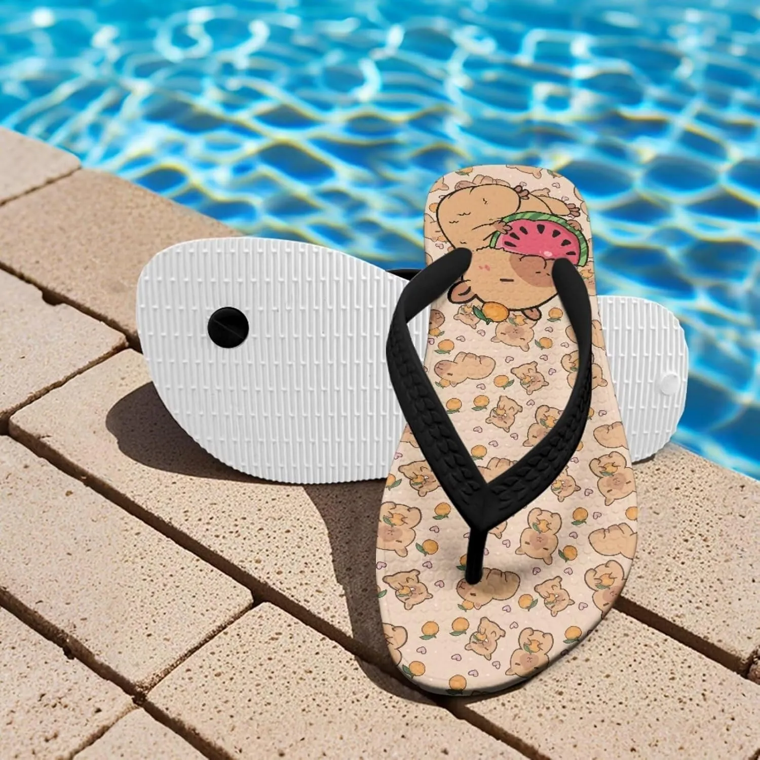 Kids Flip Flops Anti Slip Shower Shoes Bathroom Thong Sandals Boys Girl Beach Pool Slippers for Summer Holiday