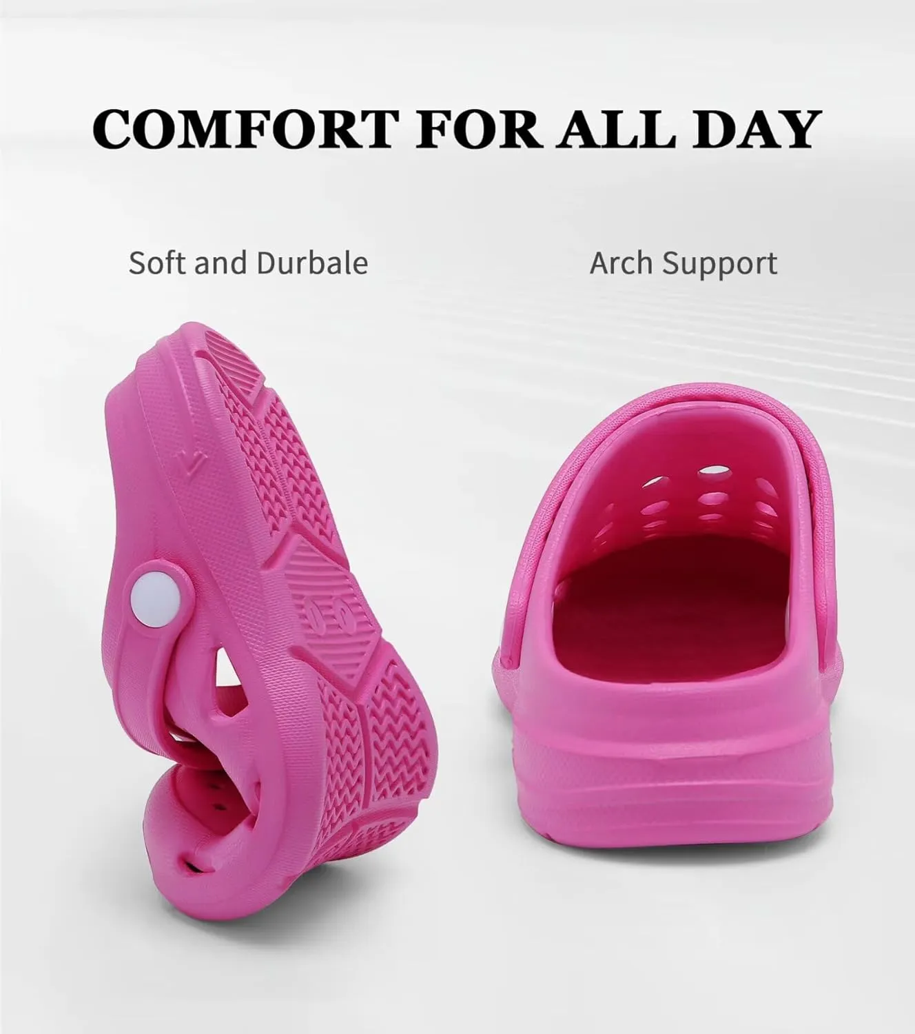Kids Girls Boys Clogs Garden Shoes Toddler Slip on Sandals Children Water Shower Beach Pool Slippers