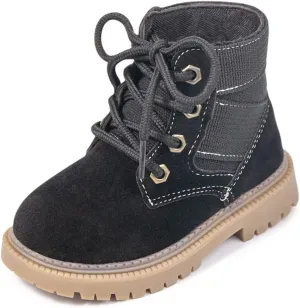 KIDSUN Toddler Boys Girls Boots Kids Work Boots Winter Snow Boots Lace Up Hiking Outdoor Boots (Toddler/little Kid)