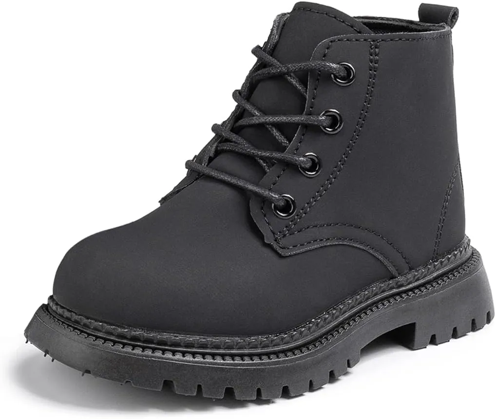 KIDSUN Toddler Boys Girls Boots Kids Work Boots Winter Snow Boots Lace Up Hiking Outdoor Boots (Toddler/little Kid)