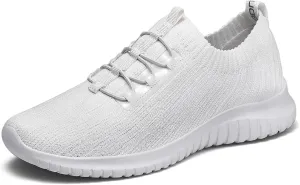konhill Women's Comfortable Walking Shoes - Tennis Athletic Casual Slip on Sneakers