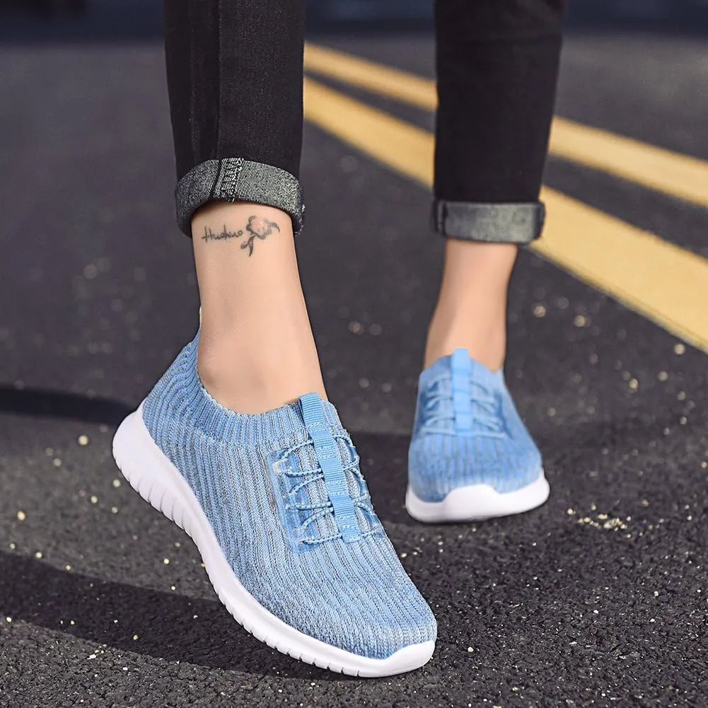 konhill Women's Comfortable Walking Shoes - Tennis Athletic Casual Slip on Sneakers