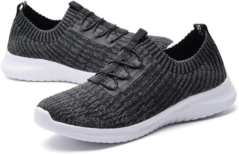 konhill Women's Comfortable Walking Shoes - Tennis Athletic Casual Slip on Sneakers