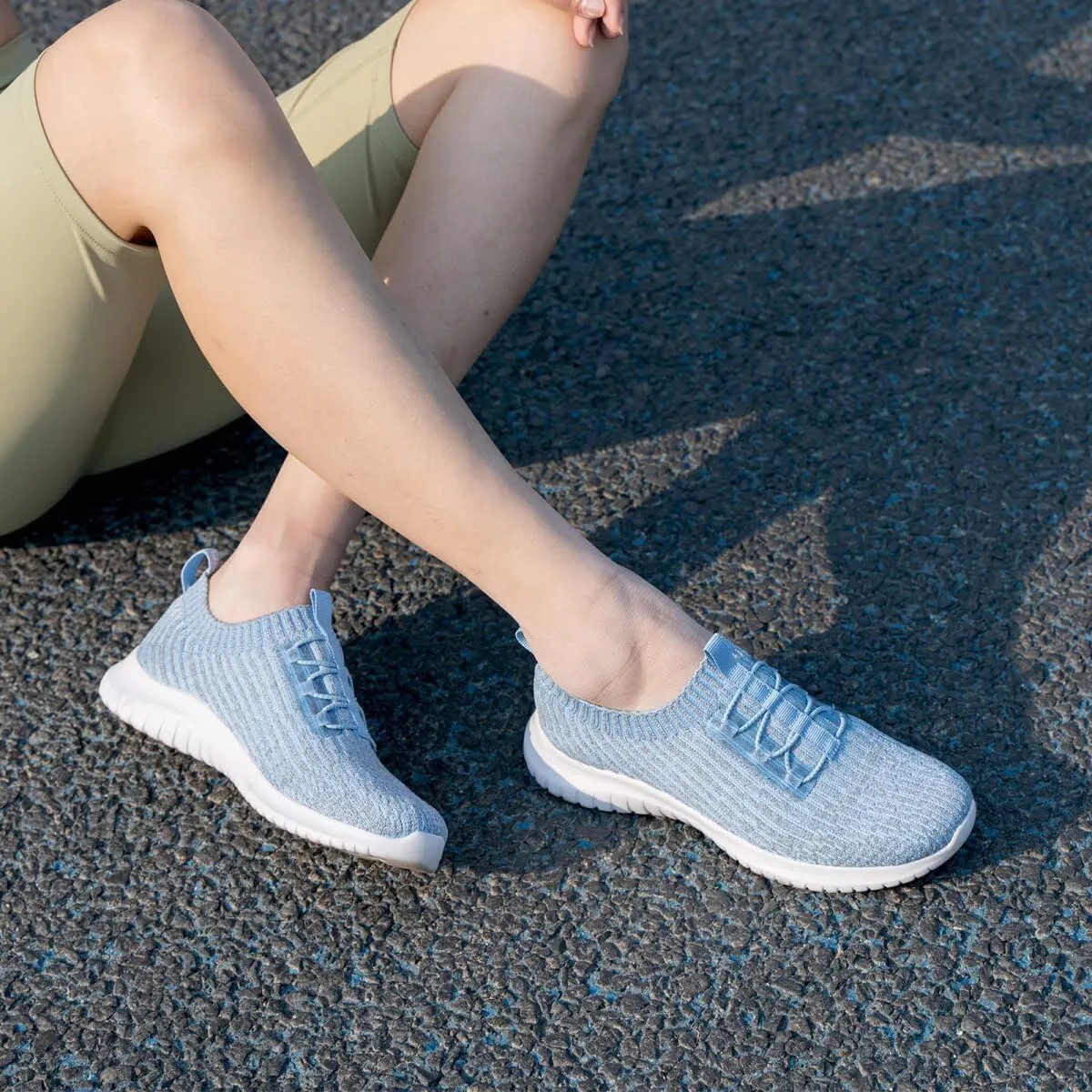 konhill Women's Comfortable Walking Shoes - Tennis Athletic Casual Slip on Sneakers