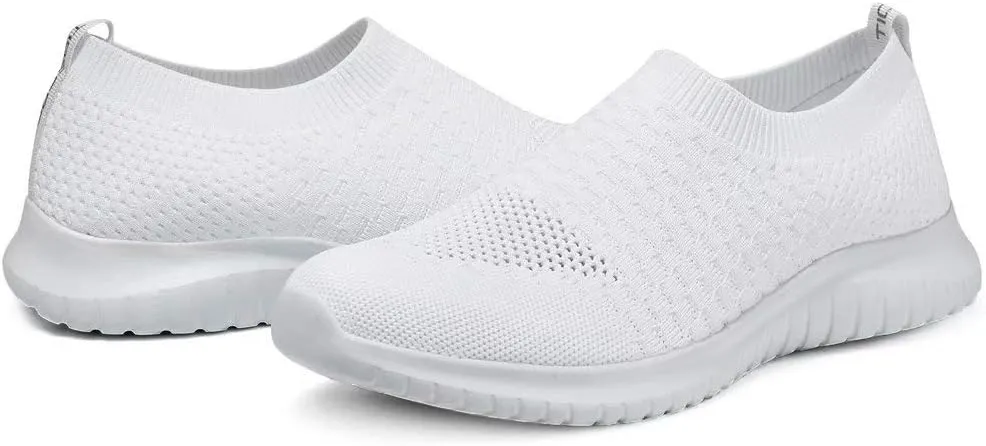 konhill Women's Walking Tennis Shoes - Lightweight Athletic Casual Gym Slip on Sneakers