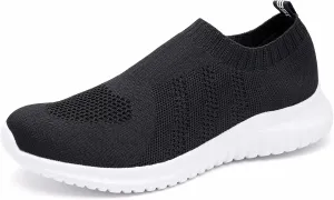 konhill Women's Walking Tennis Shoes - Lightweight Athletic Casual Gym Slip on Sneakers