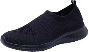 konhill Women's Walking Tennis Shoes - Lightweight Athletic Casual Gym Slip on Sneakers