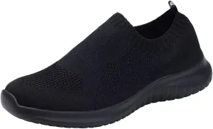 konhill Women's Walking Tennis Shoes - Lightweight Athletic Casual Gym Slip on Sneakers
