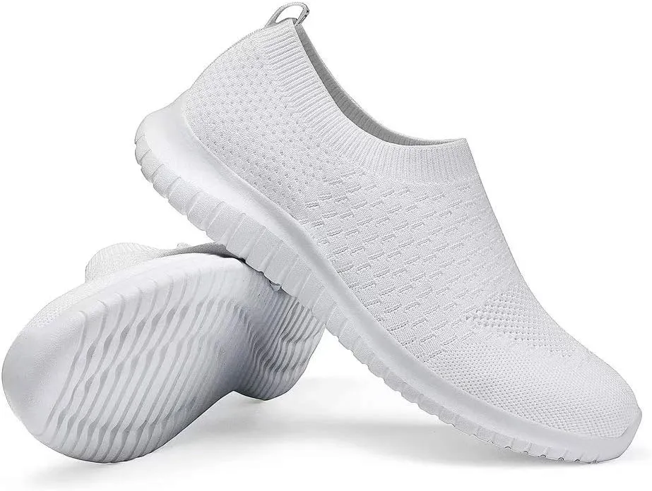 konhill Women's Walking Tennis Shoes - Lightweight Athletic Casual Gym Slip on Sneakers