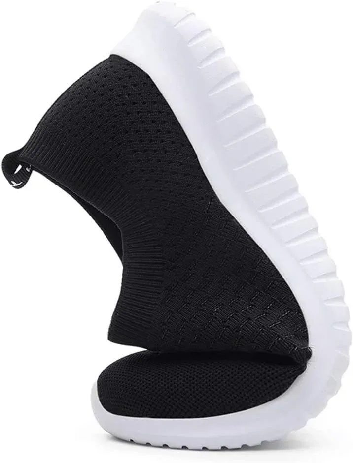 konhill Women's Walking Tennis Shoes - Lightweight Athletic Casual Gym Slip on Sneakers