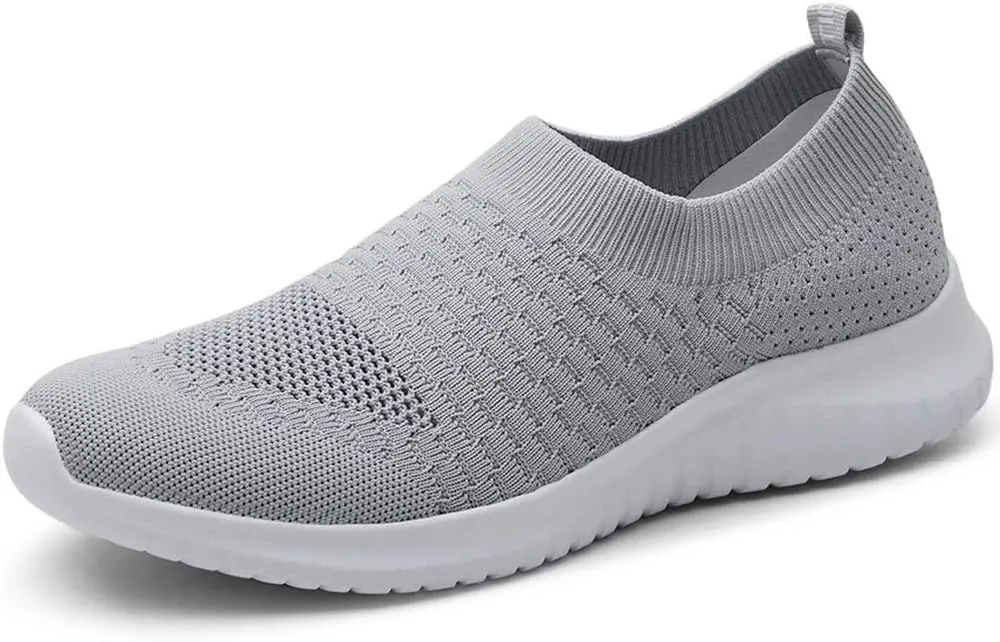 konhill Women's Walking Tennis Shoes - Lightweight Athletic Casual Gym Slip on Sneakers