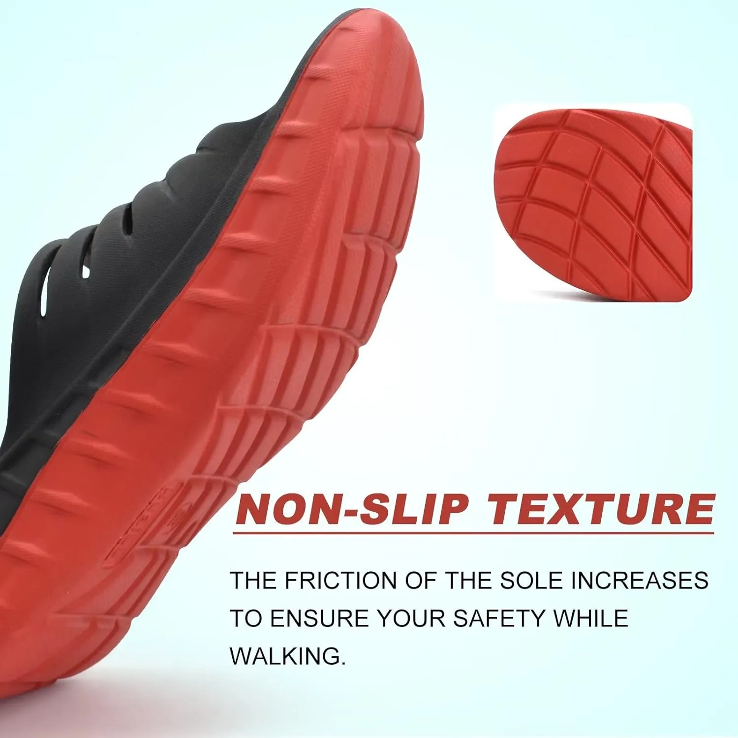 KuaiLu Mens Recovery Sandals Orthotic Thick Cushion Open Toe Sport Slides, Reduces Stress on Feet With Comfortable Plantar Fasciitis, Joints & Back Post-Exercise