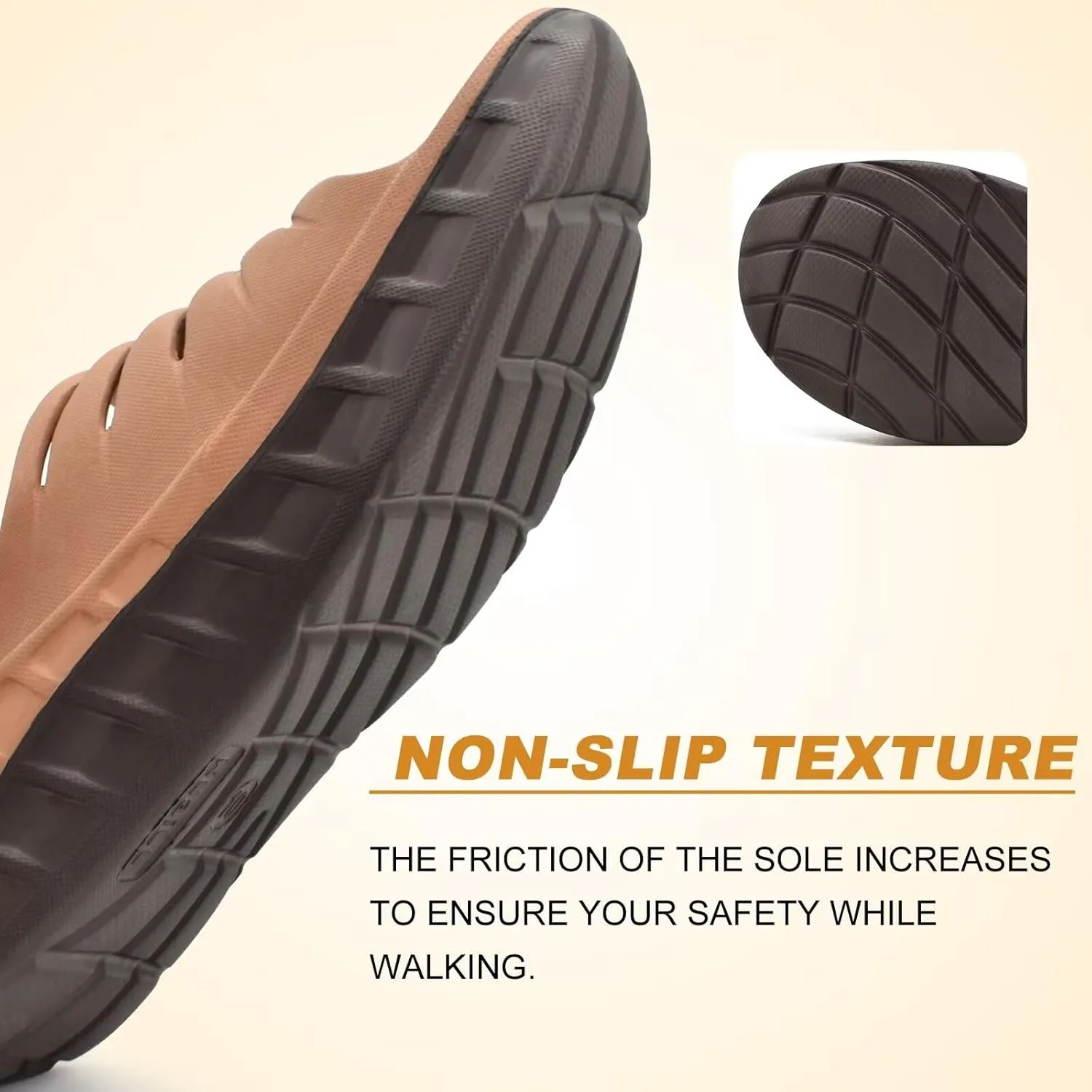 KuaiLu Mens Recovery Sandals Orthotic Thick Cushion Open Toe Sport Slides, Reduces Stress on Feet With Comfortable Plantar Fasciitis, Joints & Back Post-Exercise