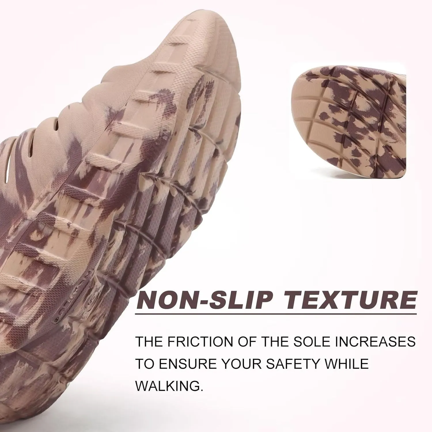 KuaiLu Mens Recovery Sandals Orthotic Thick Cushion Open Toe Sport Slides, Reduces Stress on Feet With Comfortable Plantar Fasciitis, Joints & Back Post-Exercise