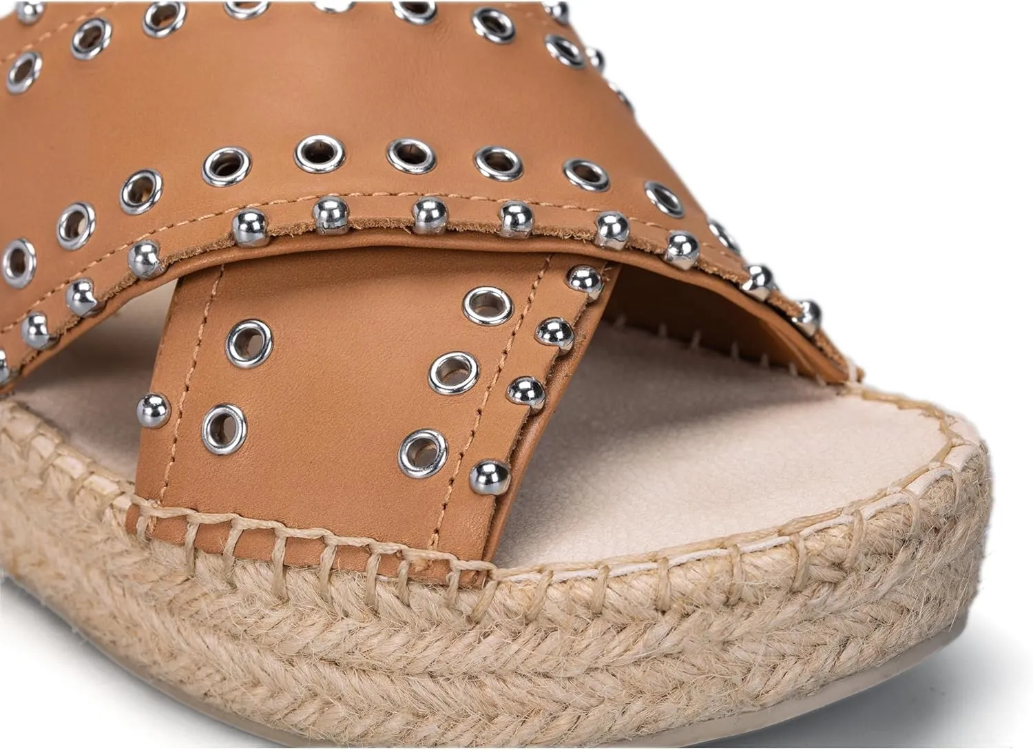landing craft Womens Platform Slides Bohemia Sandals Slip on Open Toe Espadrille Wedges Vintage Sandals for Women