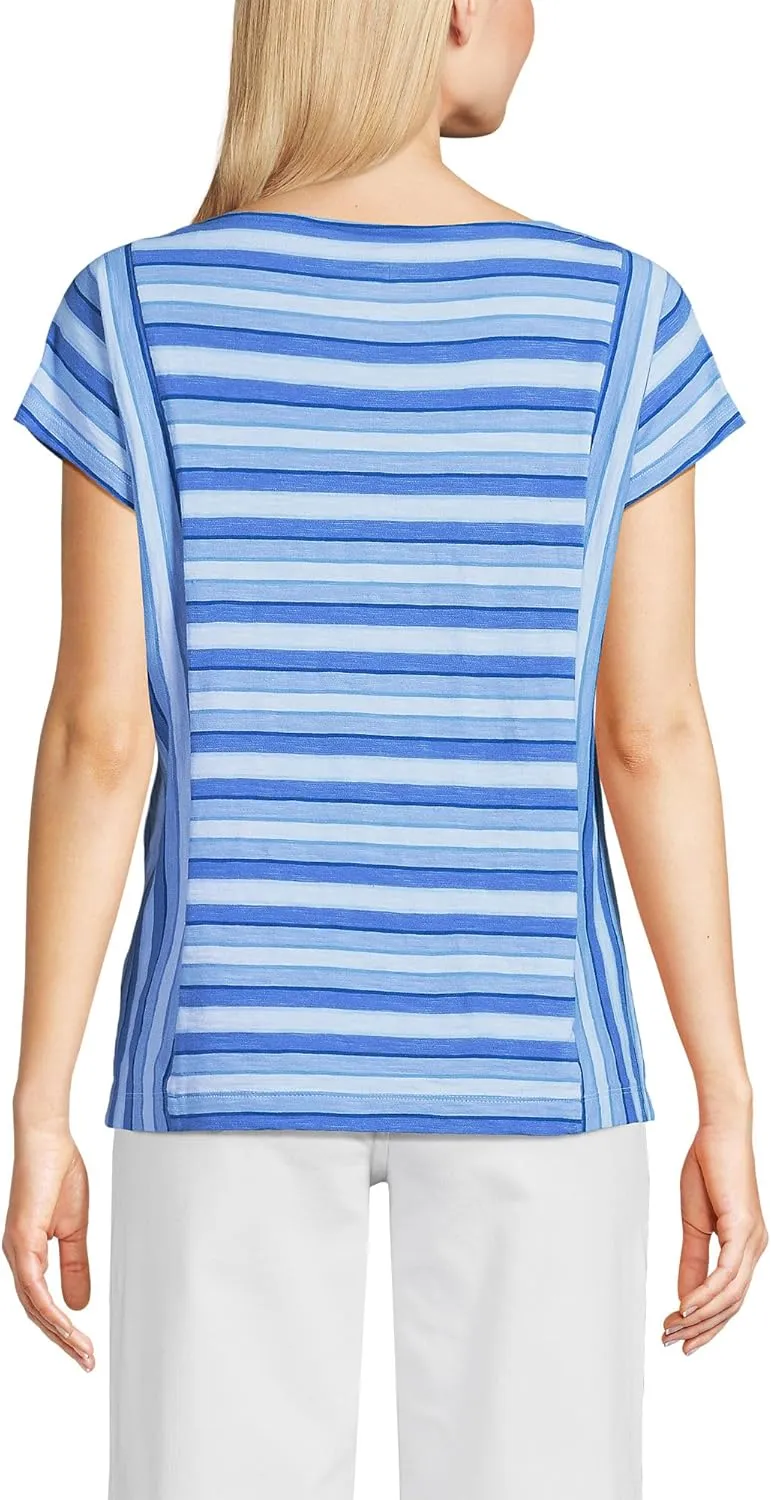 Lands' End Women's Slub Wedge T-Shirt