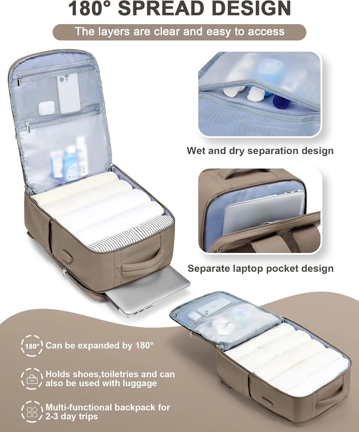 Large Travel Backpack Carry On Flight Approved Carry On Backpack For Women Airplanes Backpack For Travel Backpacks