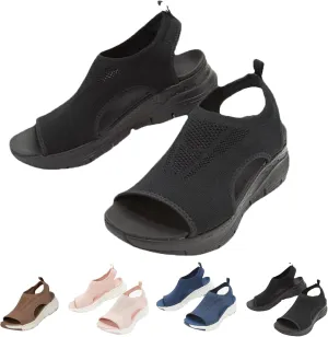 Libiyi - Libiyi Sandals Women, Libiyi Women's Comfy Orthotic Sandals, Libiyi Peep Toe Cutout Zipper Chunky Heeled Sandals