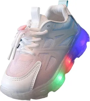 Lime Green Sneakers Boys Light Up Shoes Baby Boys Tennis Shoes Toddler Light Up Running Sneakers