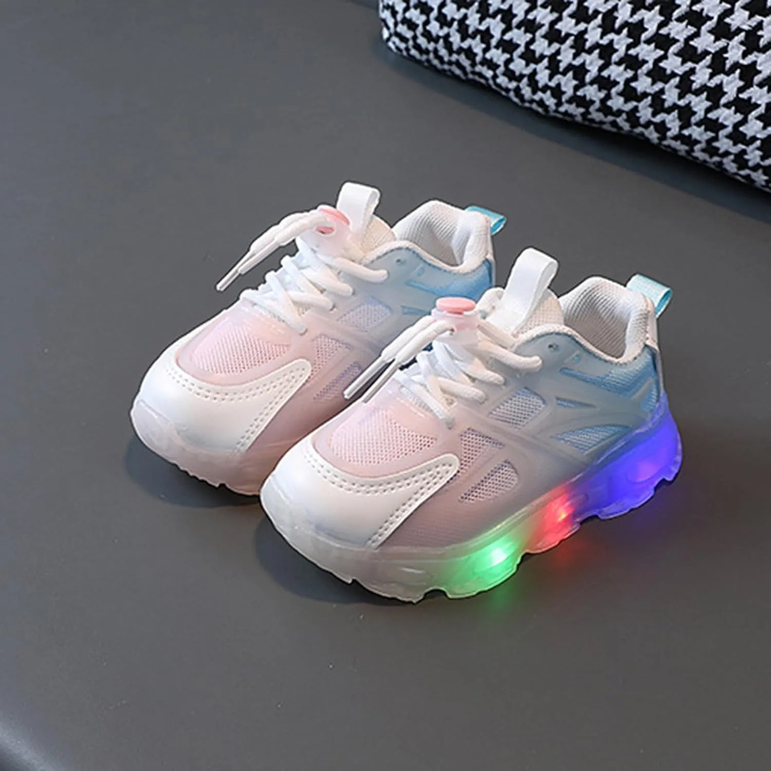 Lime Green Sneakers Boys Light Up Shoes Baby Boys Tennis Shoes Toddler Light Up Running Sneakers