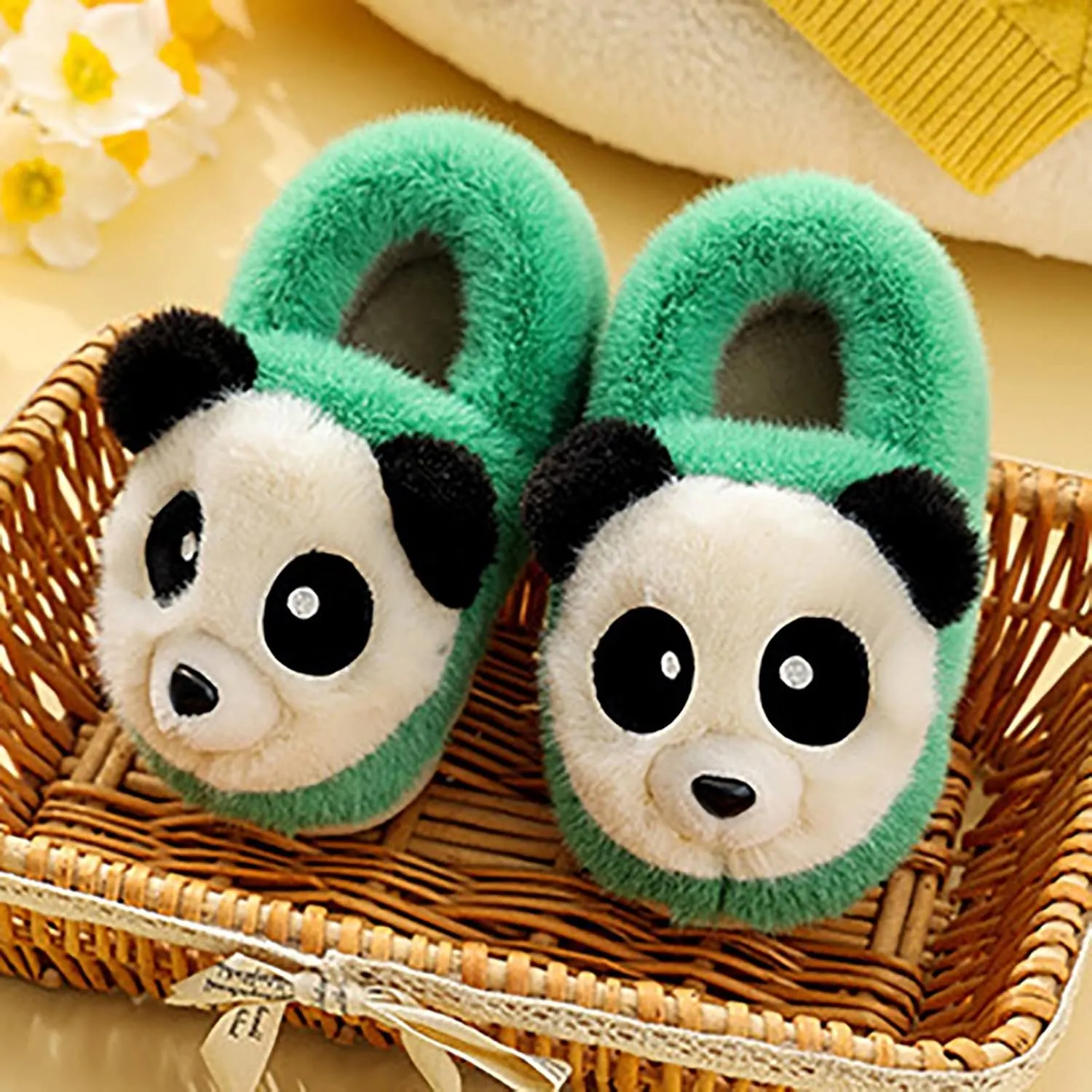 Little Kid Shoe Girl Kids Cartoon Cotton Slippers Memory Foam Comfy House Slippers Size Two Girls Slippers