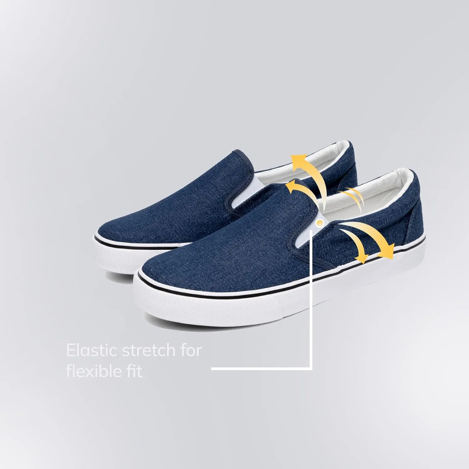 Low-Top Slip Ons Women's Fashion Sneakers Casual Canvas Sneakers for Women Comfortable Flats Breathable Padded Insole Slip on Sneakers Women Low Slip on Shoes