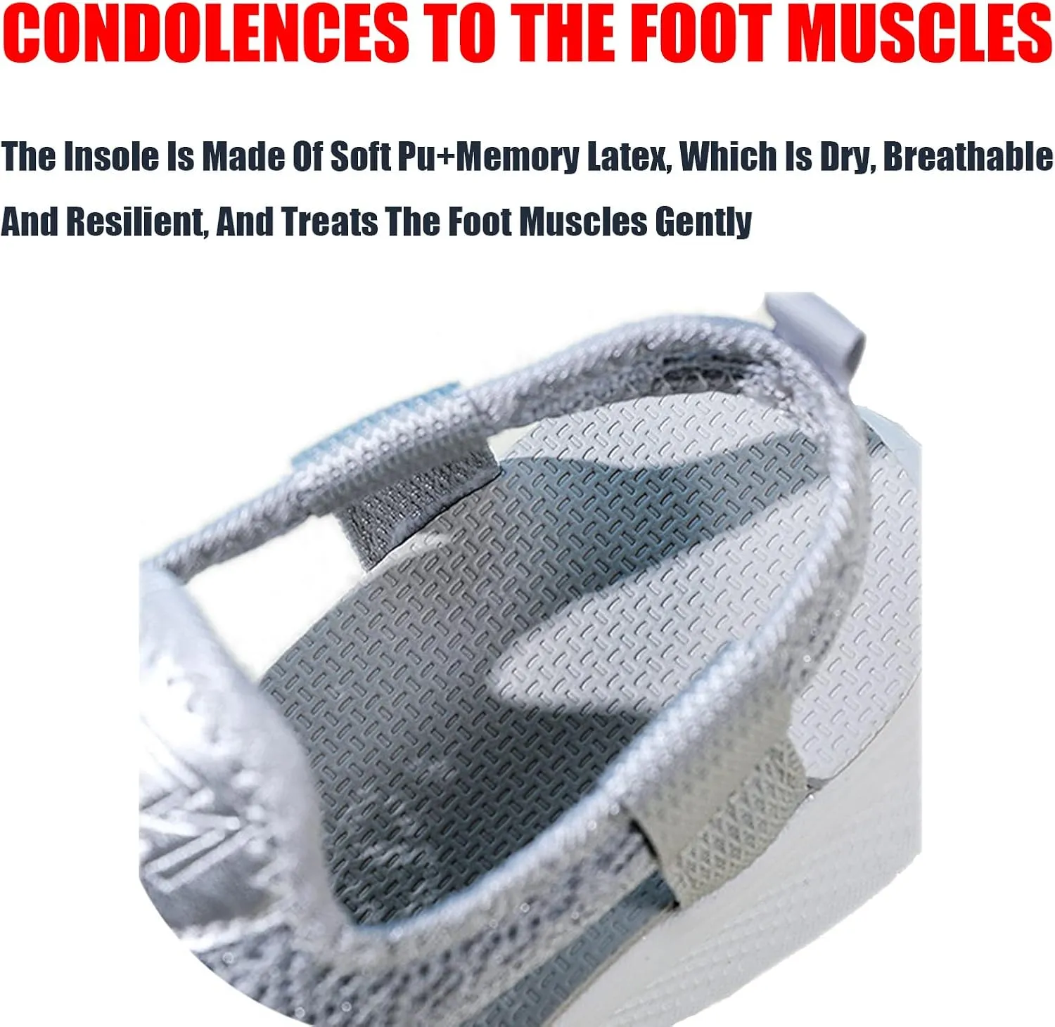 Lymphvity Women'S Summer Mesh Breathable Sports Sandals, Knitting Lightweight Hollow Out Slip On Orthopedic Slide Solid Color Open Toe Walking Sandals