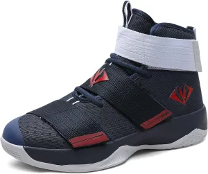 MAUGELY Men's Women's Breathable Basketball Shoes Students Sports Causal Outdoor Non-Slip Sneakers for Couple