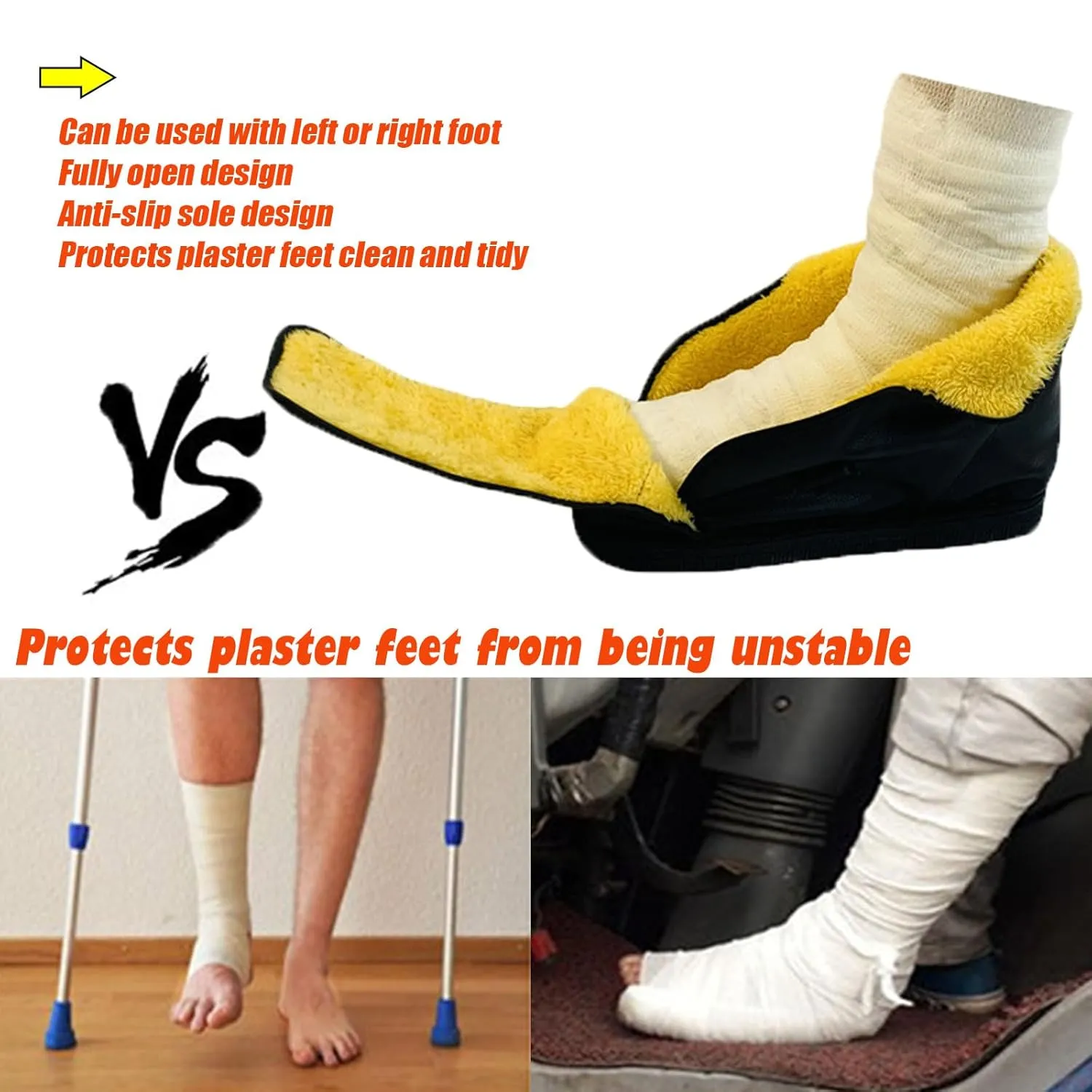 Medical boots, post-operative shoes, adjustable walking shoes orthopedic boots for foot or toe fractures, bunions or hammer toes, regardless of left or right foot(leather-M)