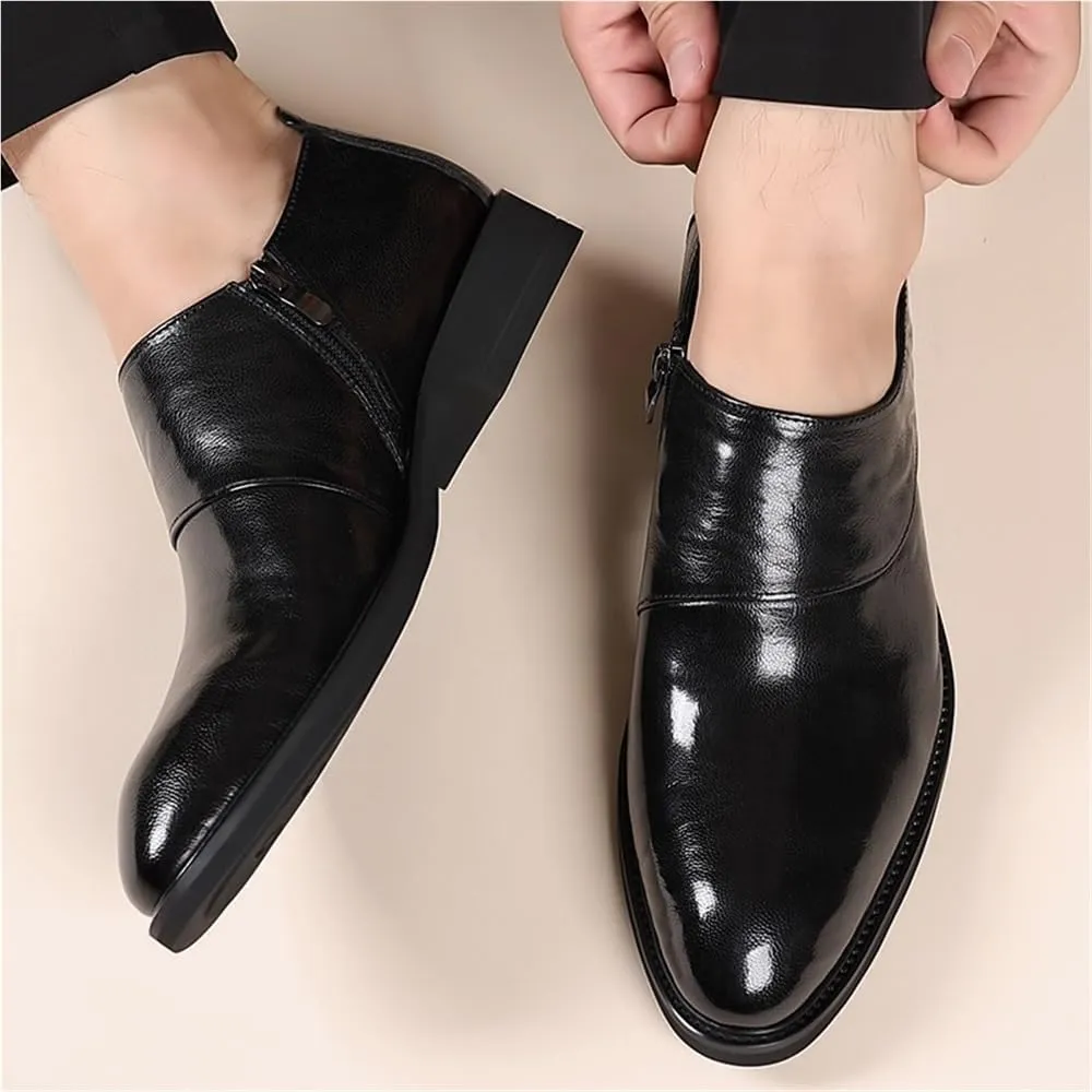 Men Italian Leather Oxford Loafers Business Formal Wedding Dress Shoes Fashion Luxury Comfortable