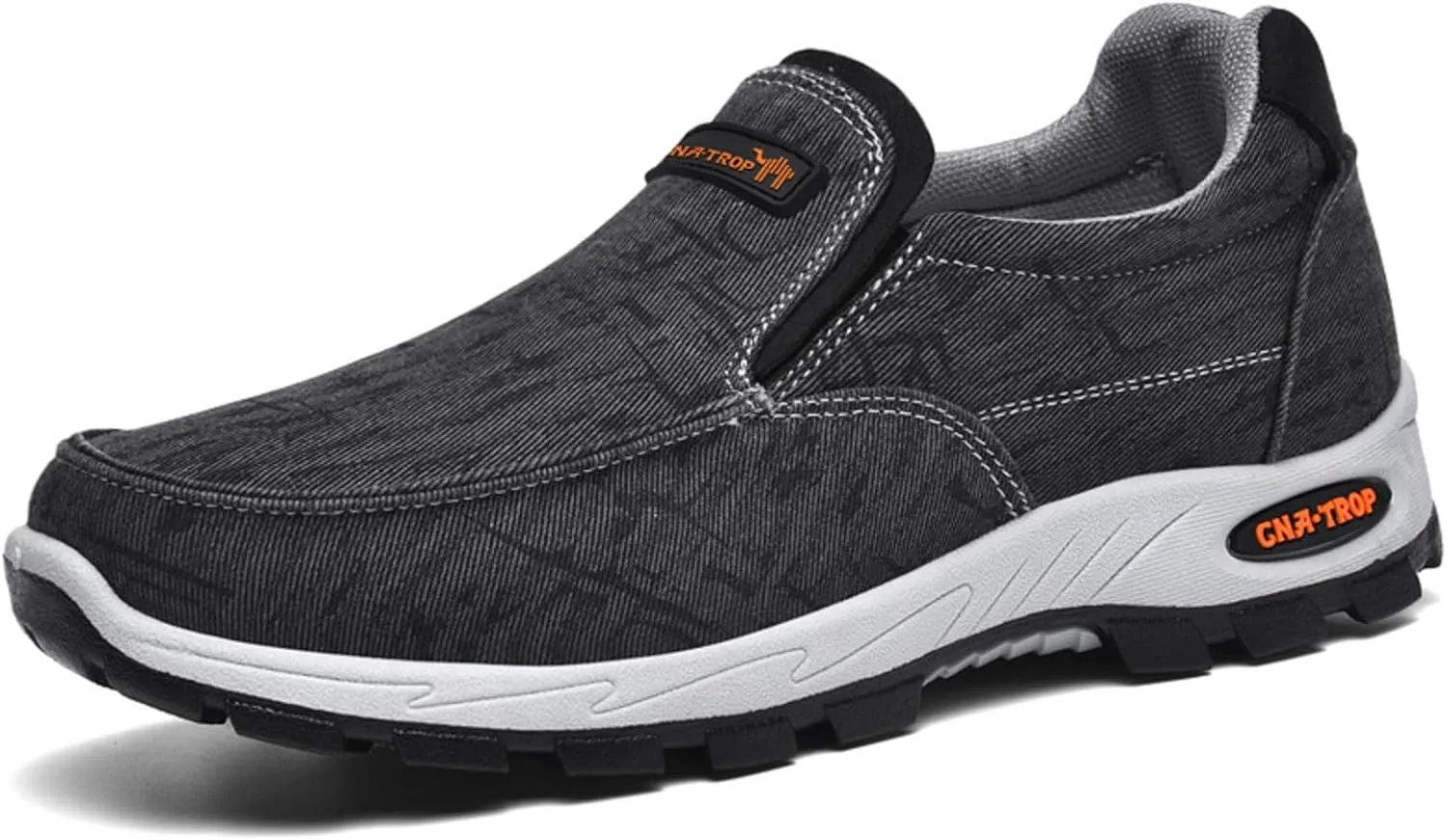 Men's Canvas Comfortable Breathable Orthopedic Loafers Casual Lightweight Slip-On Dad Walking Boat Shoes Outdoor Non-Slip Hiking Sneaker.